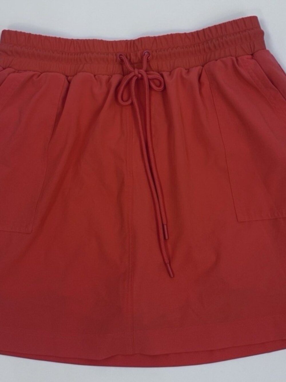Lou & Grey Skort Skirt Shorts Womens L Coral Red AthleticDrawstring Pockets